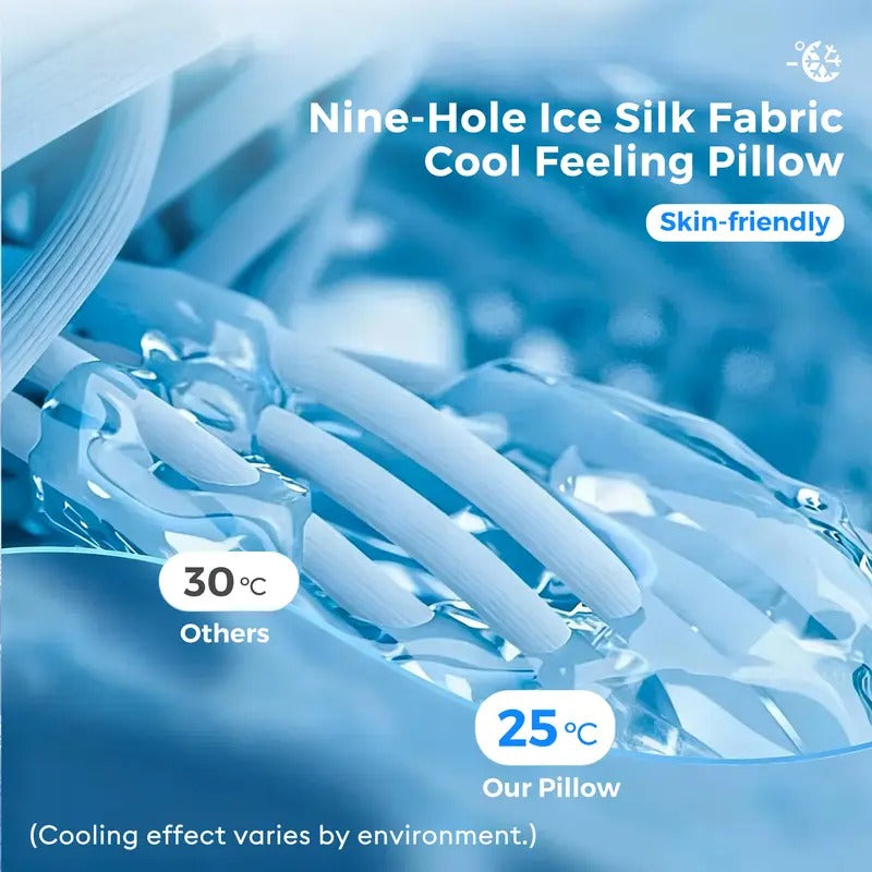 VIPfree Cooling Memory Foam Neck Pillow – Ergonomic Cervical Support Pillow with Removable Cover