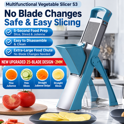 ONCE FOR ALL Foldable Mandoline Vegetable Slicer